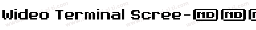 Wideo Terminal Scree字体转换